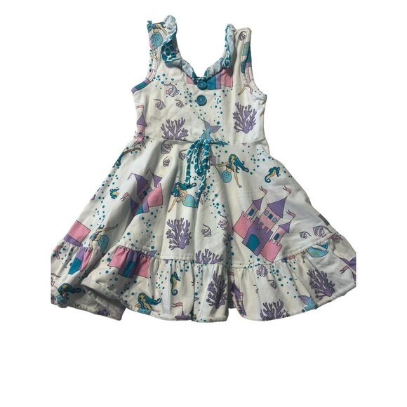 Eleanor Rose Everly Dress Girls Size 3-4 Mermaid Castle Excellent Very gently us - Picture 1 of 4